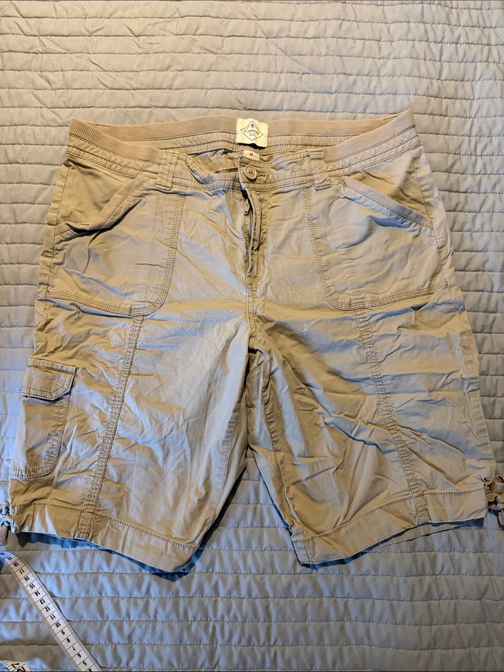 St. John's Bay Tan Cargo Shorts with Utility Pockets